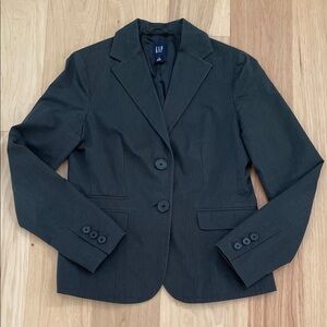 GAP Vintage Y2K Women’s Thin Pinstripe Button Down Blazer Jacket Size 10 EUC